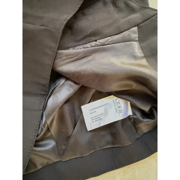 Cider Women's Size S Black Sleeveless Button Front Vest Top Tie Back NEW NWT - Picture 5 of 6